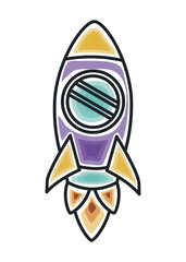 rocket icon design 