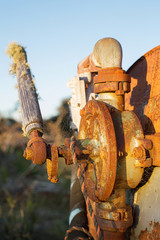 Old rusty pump