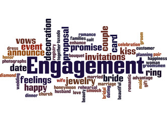 Engagement, word cloud concept 3