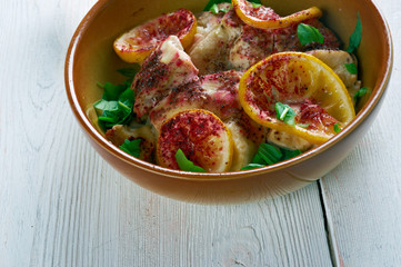 Sumac Chicken .Persian cuisine