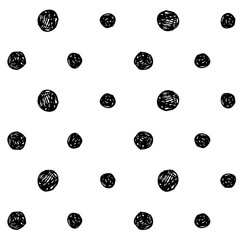 Seamless pattern with hand drawn polka dots © evgeniya_m