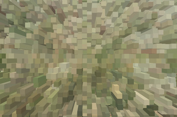 Abstract color shape deep graphic