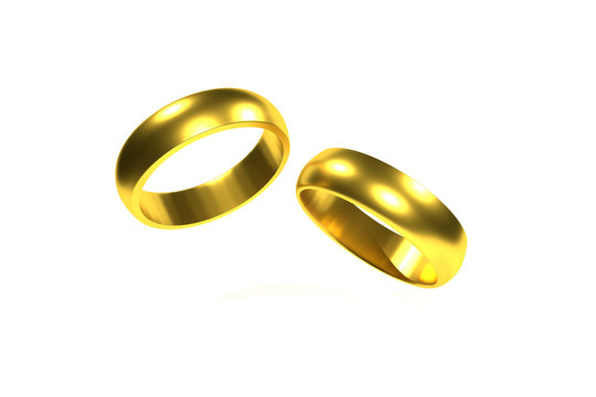 Golden couple rings