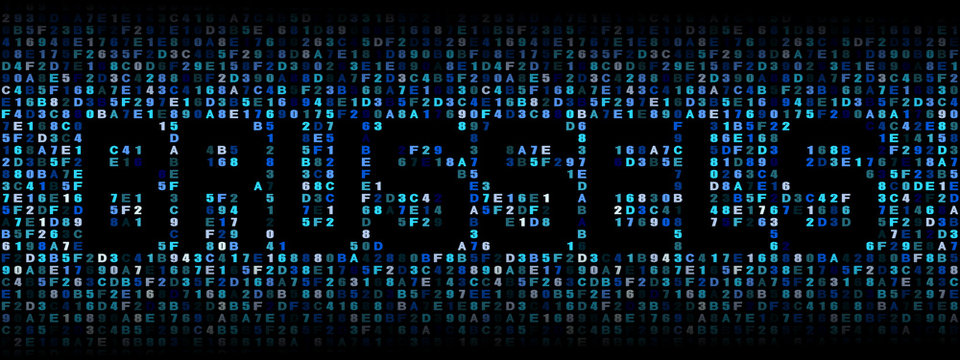 Brussels text on hex code illustration