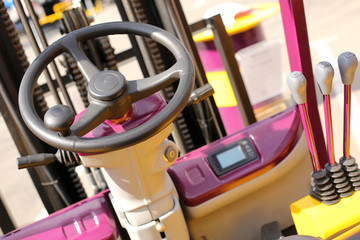 Working place for the driver of the forklift truck