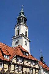 Fototapeta na wymiar Celle - Turm der Stadtkirche St. Marien