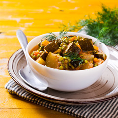 Steamed vegetables with mung