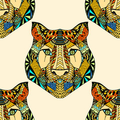 Tiger pattern. Vector illustration