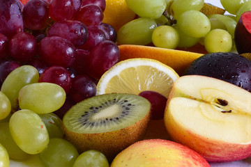 fruit slices close-up