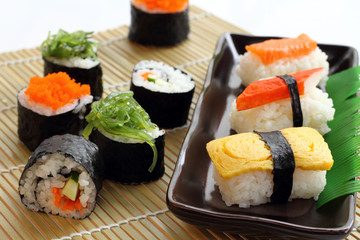 Sushi food style in Japan.
