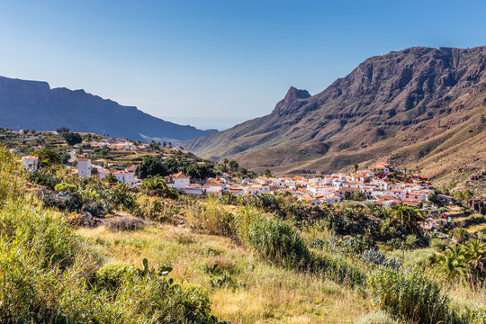 Fataga Village In Barranco de Fataga-Gran Canaria