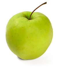 Fresh green apple, isolated on white background. Granny Smith Apple.