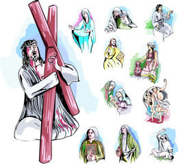 Set of Bible Illustrations