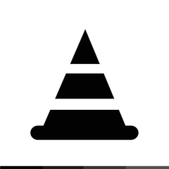 traffic cone icon Illustration design