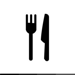 Knife And Fork Icon Illustration design