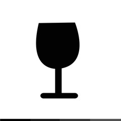 Wine Glasses Icon Illustration design