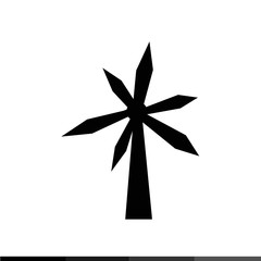 wind turbine icon Illustration design