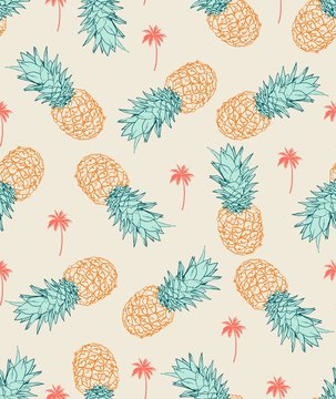 Pineapple seamless Pattern