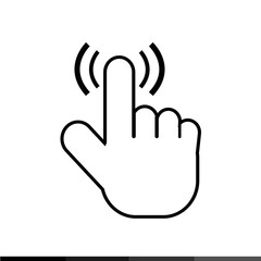 cursor hand icon illustration design