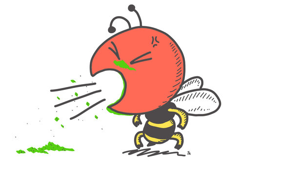 Abeille intoxiqu&eacute;e par les pesticides