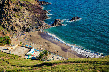 volcanic sand beach Prainha