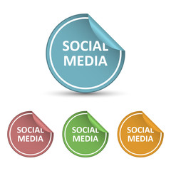 Social media vector icon.