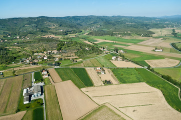 The town of Monte San Savino Tuscany-Italy