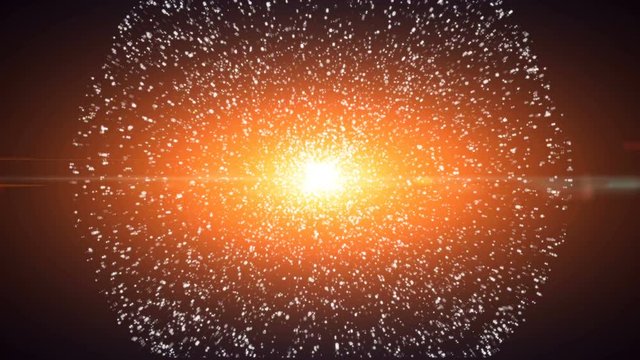 Dust particle explosion, Light ray effect. UHD 4k 3840x2160.
