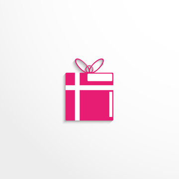 Gift wrap. Vector icon.