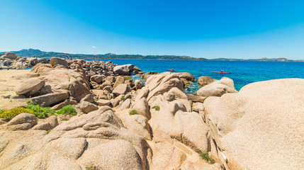 Fototapeta na wymiar big rocks in Costa Smeralda coastline