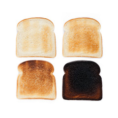 stages of toast.