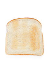 close-up of toasted white bread.