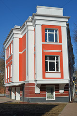 two-storey modern residential building