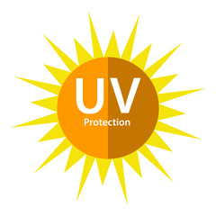 UV Protection logo with sun symbol