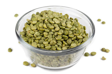 green food grains in bowl.