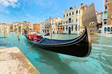 Papier Peint photo Lavable Gondoles Venise, Italie.