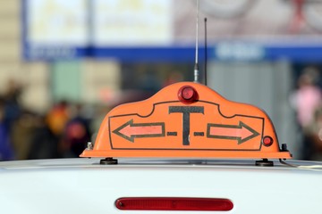 Identification mark taxi.