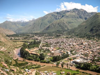 Fototapete Rund Heiliges Tal - Peru © niniferrari