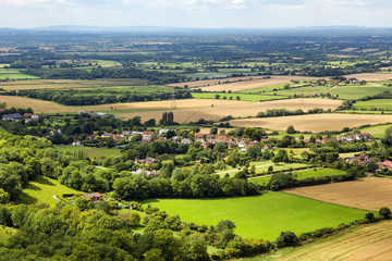 Fototapeta premium Scenic view of Sussex from the South Downs