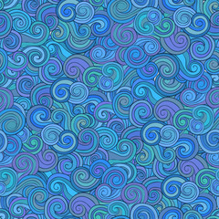 Fototapeta na wymiar Abstract seamless pattern with wave and cloud.