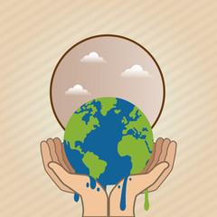 Global warming design. Environment icon.ecology concept
