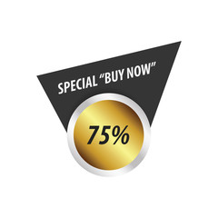 Buy Now Label Design Gold, silver