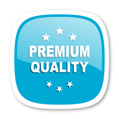 premium quality blue glossy web icon