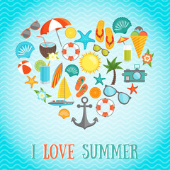 Summer Heart Poster