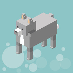 Animal design. Isometric icon. nature concept