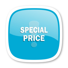 special price blue glossy web icon