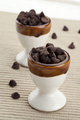 chocolate kisses on cup