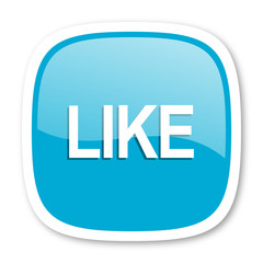 like blue glossy web icon