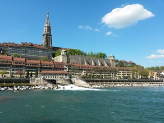 Fototapeta premium bern aare altstadt schweiz