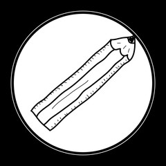 Simple doodle of a pencil
